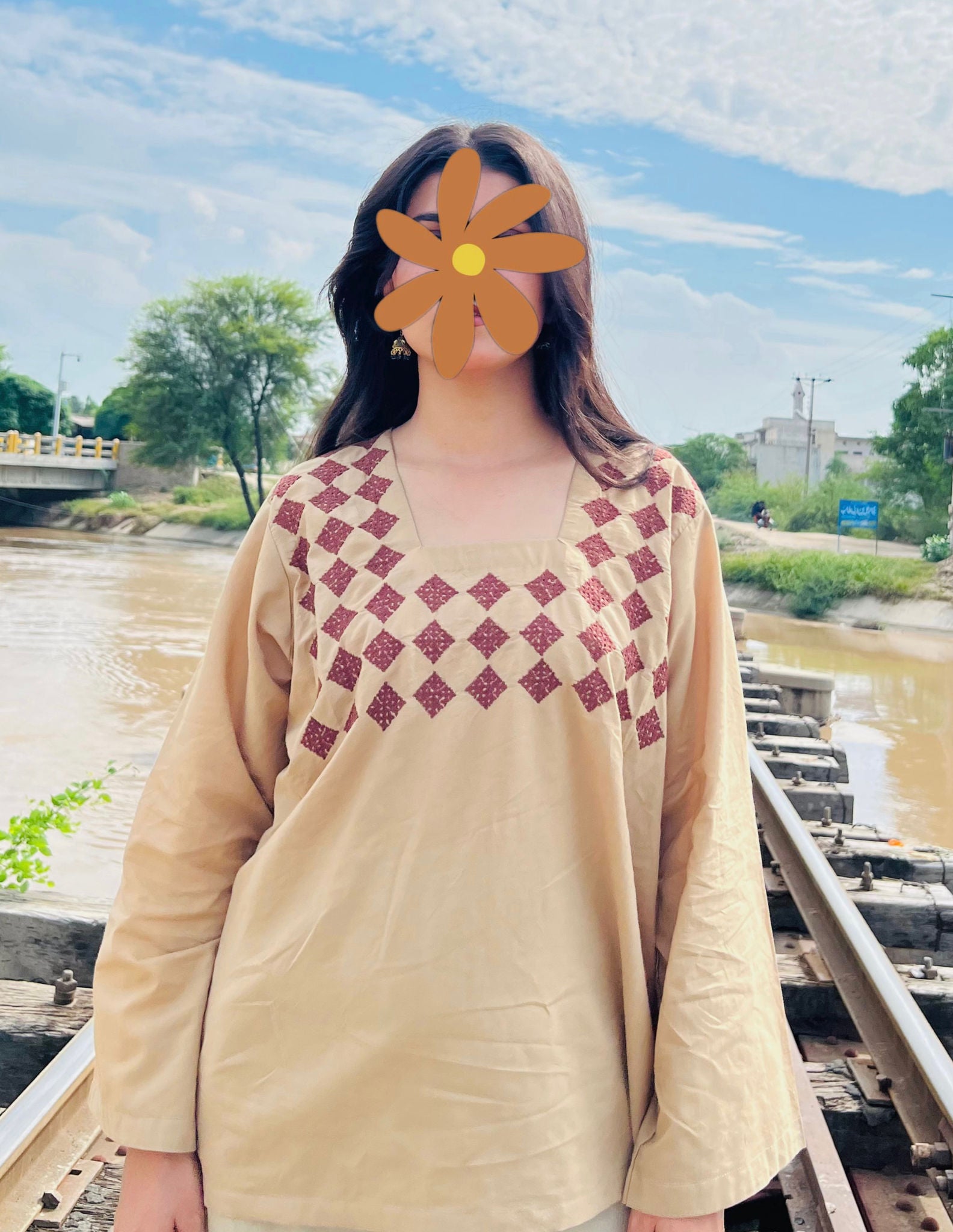 Prejudice Hand Embriodered Sindhi Kurti