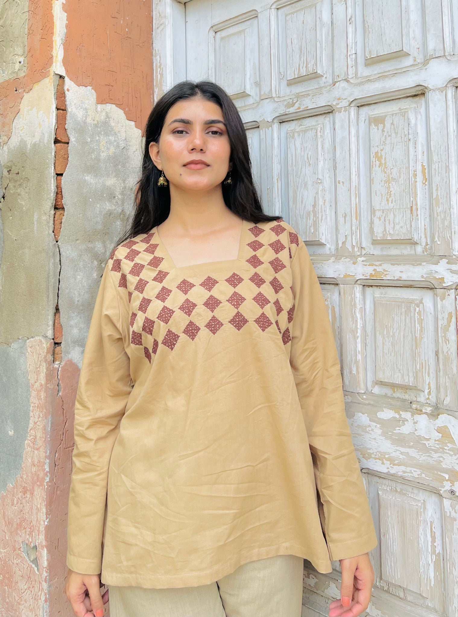 Prejudice Hand Embriodered Sindhi Kurti