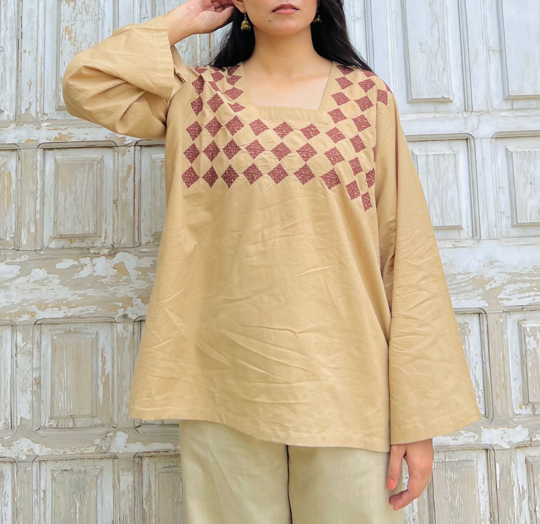 Prejudice Hand Embriodered Sindhi Kurti